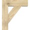 Ekena Millwork Traditional Block Rough Sawn Bracket w/ Offset Brace, Douglas Fir, 8"W x 26"D x 30"H BKT0806X26X30TRA05RDF - alternate 4